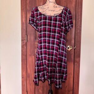 torrid plaid tunic size 1